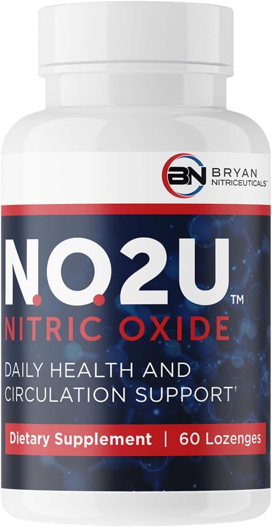 Bryan NITRICEUTICALS - Doğal Nitrik Oksit Erkekler ve Kadınlar için Tamamlar - Kan Circulation, Oksijen & Nutrient Delivery, Daily Wellness Support - No Gluten or Dairy - 60 Vegan Lozenges