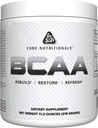 Core Nutritionals BCAA Toz | 2:1 Brant-Chain Amino Asits For Recovery | Destek Protein Synthesis | 5g Servisler | 60 Hizmet (Unflavored)