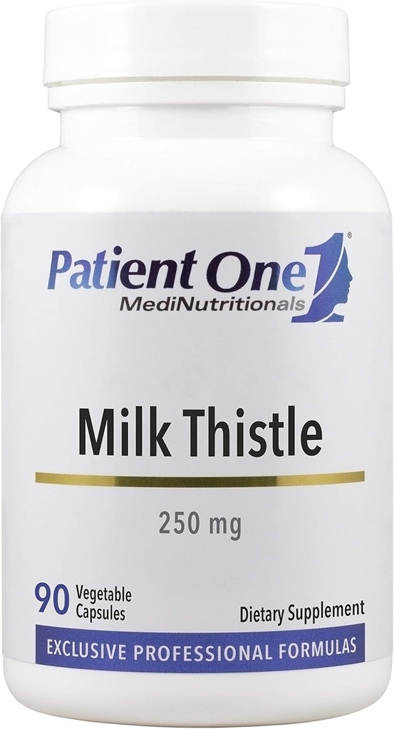 Hasta One Milk Butle Extract 250 mg | Sağlıklı Canlı Fonksiyonları Desteklemek için Tamam * | Standart% 80 Silymarin | 90 Capsules