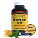 Y.S. Organic Bee Farms Propolis-Raw Unprocessed 1000mg - Your Gateway to Wellness - 90 Κάψουλες με Μπόνους παγκόσμιας διατροφής