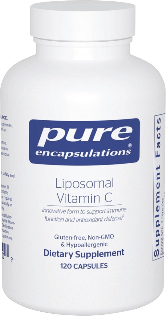 Saf Encapsulations Liposomal Vitamin C - Immune Support Supplement* - Antioksi Nourishment - Daily Vitamin - Non-GMO & Gluten Free - 120 Capsules