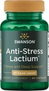 Swanson Women's Anti-Stress Formula (Lactium) - Helps Counter Stres, Rahatlama ve Uyku Desteği - (60 Capsules, 167 mg) 1 Packs