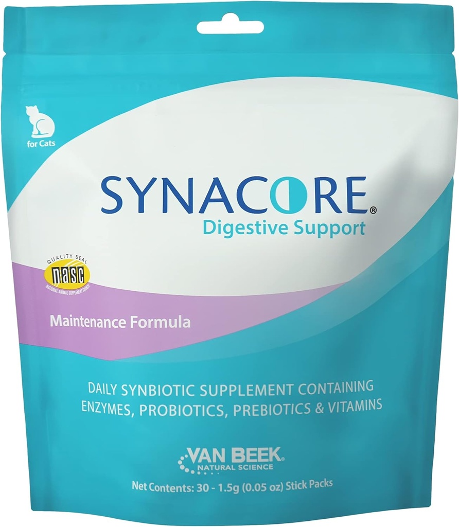 Synacore Feline - (30 Count) Όλα τα φυσικά Formula για την παροχή ανοσοποιητική υποστήριξη για γάτες & Βοήθεια για τη διατήρηση Digestive Υγεία - Προβιοτικά και βιταμίνες για γάτες - Φυσικά προϊόντα συντροφιάς