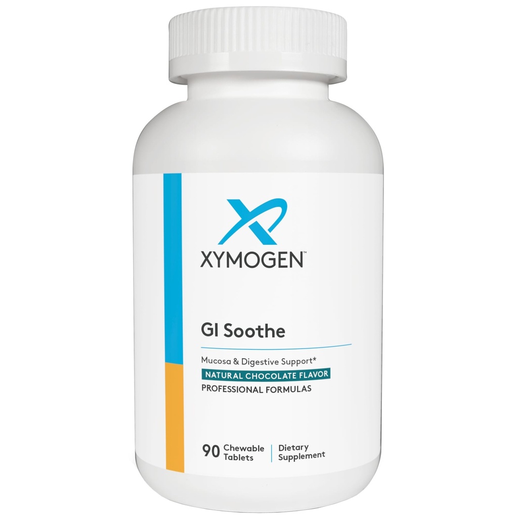 XYMOGEN Συμπληρώματα για την υγεία των ορνίθων - GI Soothe Chocolate - Slippery Elm Bark, Licorice Root Extract & Marshmallow Root - Προώθηση GI Lining Health, Ήπια Bloating Relief & Digestive Comfort (90 Tablets)