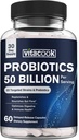 Probiyotiks 50 Milyar, 23 Strains with Organic Prebiyotiks, Digestive & Immune Support, Freeze-Dried, gecikmiş-Release, Better Than a Dozen Yogurts, 60 Vegan Caps