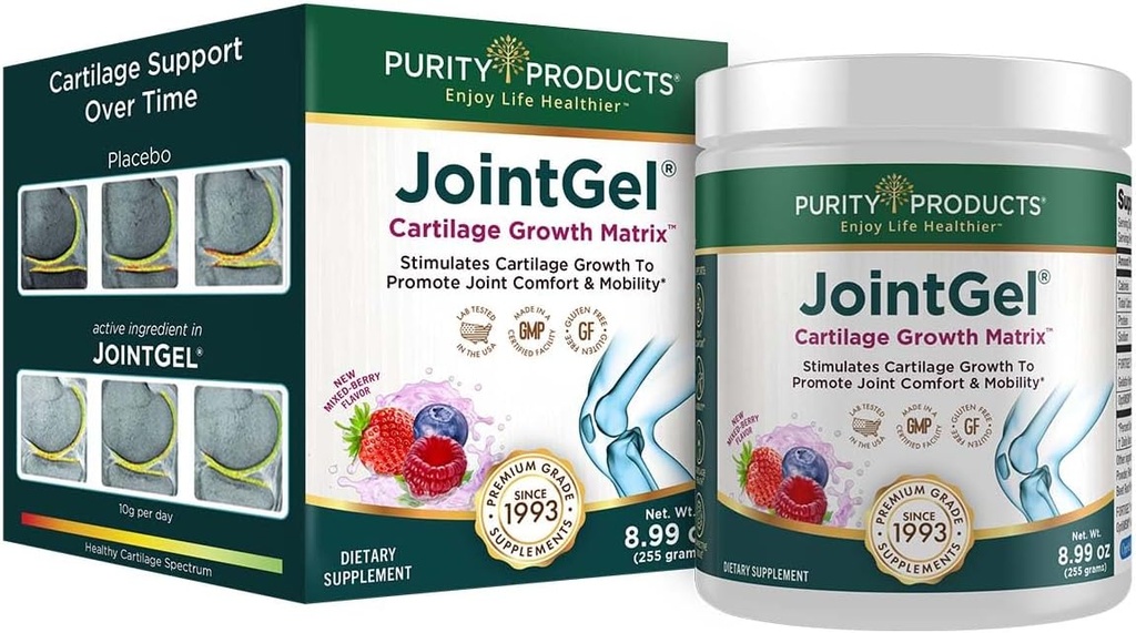 Προϊόντα καθαρότητας JointGel Formula Collagen Peptides + MSM - Υποστηρίζει την κοινή ευελιξία + οχύρωση κοινών Cartilage - Berry Powder - 30 ημέρες προσφοράς