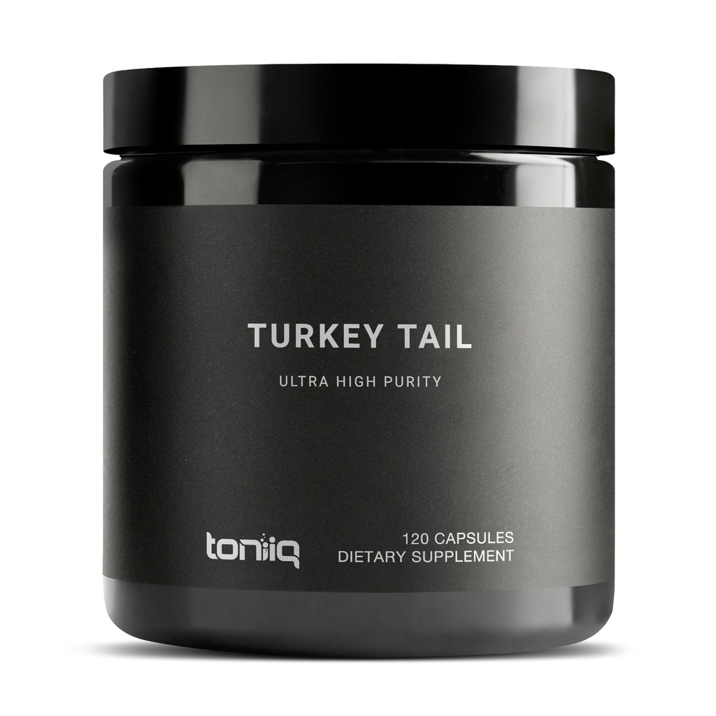 Türkiye Tail Mushroom Capsules - Ultra High Potency 10:1% 30 Beta Glucans - Highly Interd - Third-Party Lab Tested - 120 Capsules