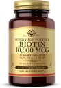Solgar Biotin 10.000 mcg, 60 Sebze Kapsülleri - Enerji, Metabolism, Sağlıklı Cilt, Nails & Saç - Süper Yüksek Potency - Non-GMO, Vegan, Gluten Free, Süt Free, Kosher - 60 Hizmet