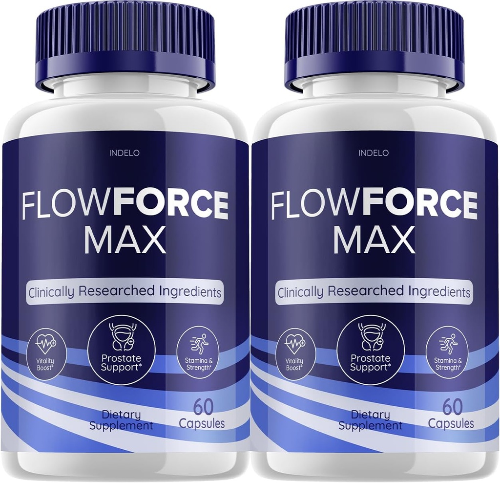 (2 Pack) FlowForce Max Supplement Advanced Energy, Supplement for Men, Flow Force Max, Supplements Flowforce Max for Men Health Supplement, FlowForce Max Reviews (120 Capsules)
