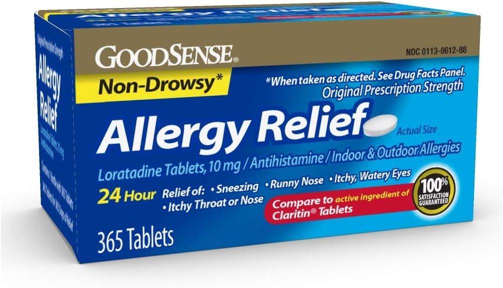 İyisense Antivirüs Relief Loratadine 10 Mg 24 Hr Tabletler, Blue, 365 Count (Paket 12)