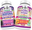 FRESH SACARE Elderberry Immune Support and Multi Collagen Peptides -
