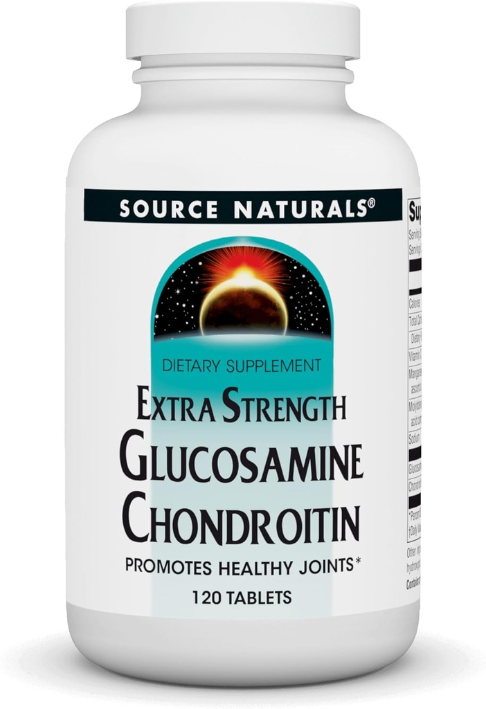 Source Naturals Extra Strength Glucosamine Chondroitin,Promotes Sağlıklı Anonim* - 120 Tablet
