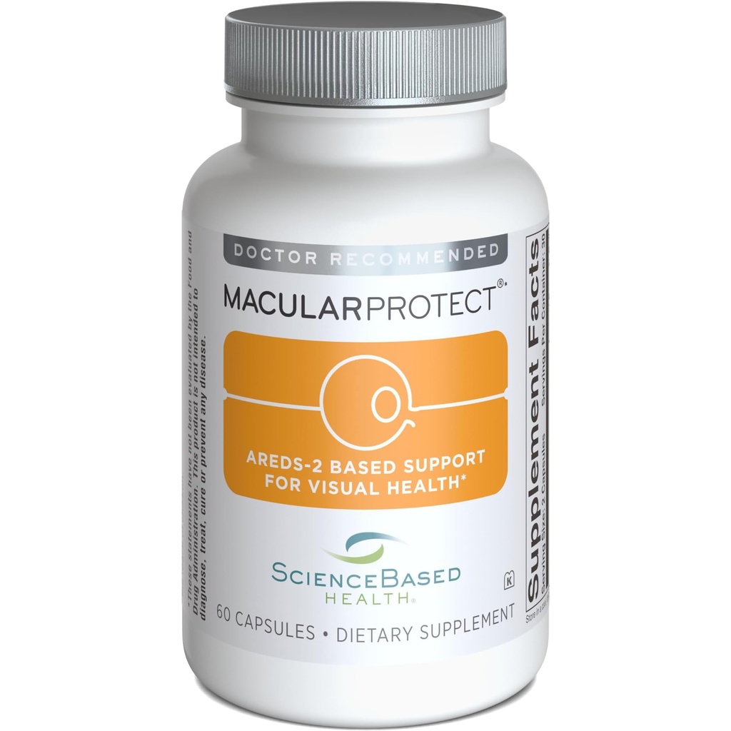 Macular Koruma AREDS 2 Formula – Eye Health Vitamin ve Mineral Supplement with Lutein, Zeaxanthin ve B Vitamins (B6, B12 ve Folate) Ekstra Macular Desteği için 60 Capsules
