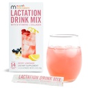 Munchkin® Milkmakers® Lactation Drink Mix Supplement with B Vitamins/Collagen/Fenugreek & Milk Thistle for Breastfeeding Moms, Berry Lemonade, 14 Count