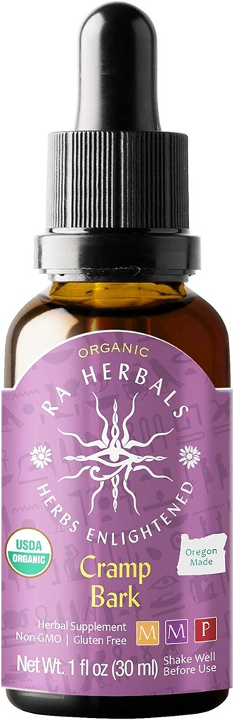 Ra Herbals Organik Cramp Bark Sıvı Ekstraksiyon - Reproductive System Support - 1 fl oz
