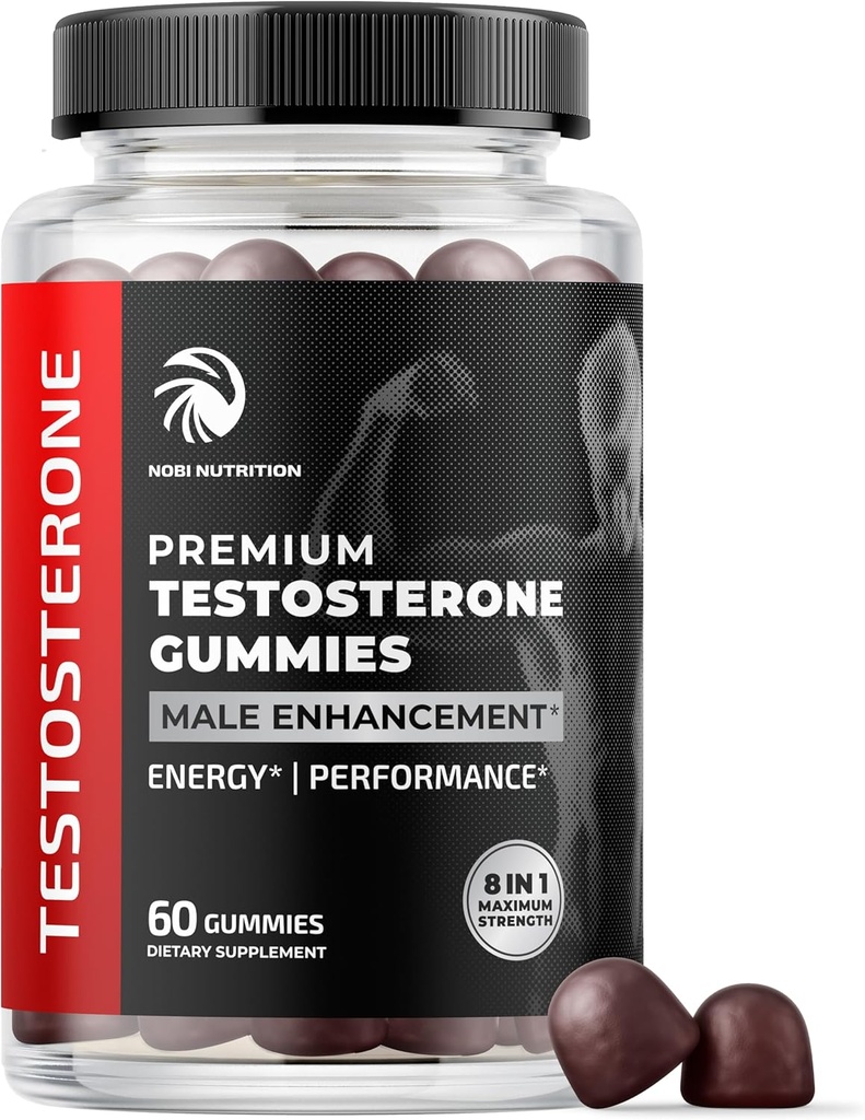 Kas Büyümesi için Erkekler için testosteron Supplement, Stamina & Performans | Erkekler için testosteron ATM Muscle Builder | Test Boost Max with Tongat Ali | Test ATM & Erkek Gelişi | 60 Gummies