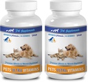 Kedi Kuru Cilt Yardımı - Evcil hayvanlar Ultra Vitaminler - Köpekler ve Kediler için - Immune Health - Saç ve Ön Faydaları - Kedi Vitamini - 180 Tedaviler (2 Şişeler)