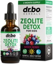 Zeolite Detox for Kids Liquid Drops - Advanced Clinoptilolit with Pure Vitamins B12 & D - Kids Gentle Body Daily Cleanse Focus & Talk Ekstra Clinoptilolit Zeolit 2oz