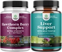 Ekstra Güçlü Hawthorn Berry Capsules - Digestion and Heart Health Supplement and Liver Cleanse and Detox & Tamir Formula - Herbal Liver Support Supplement