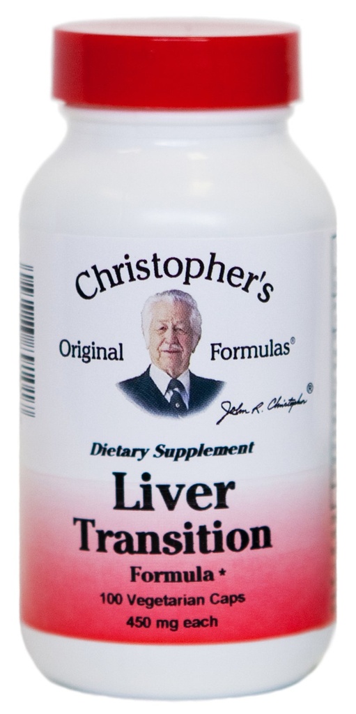 Christopher's Original Formulas Liver Transition Formula - Gentle Herbal Liver Cleanse, 450 mg, 100 Vegetarian Capsules