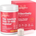 FiberDaily Delicious Fiber Powder - Βιολογικό Psyllium Husk, Agave Inulin & Sunfiber® Guar Gum Λεμονάδα Φράουλα Ποτό, Χωρίς ζάχαρη, Διαλυτή Fiber, Prebiotic Fiber Supplement, Vegan, 30 Υπηρεσίες