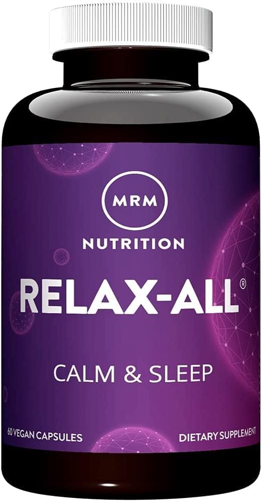 MRM Beslenme Relax-All® | Diyeter Supplement for Better Sleep | with GABA, L-Theanine & Ashwagandha | Drug-Free, Non-Habit Form | Non-GMO | Vegan + Gluten Free | 15 Hizmet