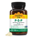 Ülke Life P-5-P Vitamin B6 – Bio, Enerji için Pyridoxal-5-Phosphate Supplement, Nervous System Support ve Red Blood Hücre Büyümesi – Onaylanmış Gluten Free, Vegan, Non-GMO – 100 Capsules