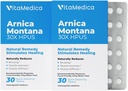 VitaMedica Arnica Montana F 30X Tabletleri Bruising Pain and Swelling | Plantive Formula | Plastik Cerrahlar tarafından önerilen | Doğal Kurtarma Cerrahisi veya Yararlı | 2 Paket | 30 Hizmet