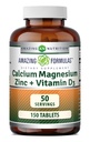 Amazing Formulas Ασβέστιο Μαγνήσιο ψευδάργυρος + D3 συμπλήρωμα 