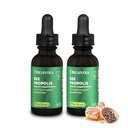 Organik Arı Propolis Tincture 1 oz x 2 Pack: Immune Defenses, Throat ve Breath - Free of Gluten, GMO, & Yapay Flavors - 20 Day Prop Drops Supply