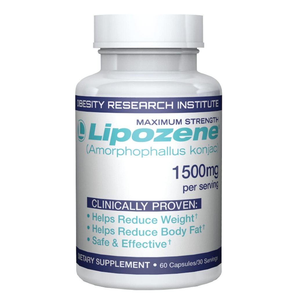 Lipozene Diyet Pills - Kilo Kaybı Supplement - Appetite Suppressant- 30 Hizmet için 60 Capsules 1 Şişe - No Caffeine