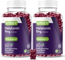 Viteey Melatonin Gummies 10mg - Yetişkinler Ekstra Güçlü Melatonin - Vegan, GMO Free, Gluten Free - 120