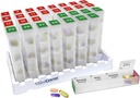 Medcenter Monthly Pill Box Organizer, 4 Times a Day, Extra Large 31 Daily Pill Cases with Compartments for Vitamins, Supplements, Medication, 31 Day Pill Organizer