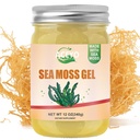 ACEYO (12 OZ Organik Deniz Moss Gel Raw Vegan Doğal İrlandalı Denizmosları Kadın Erkek 102 Vitamini ve Mineraller Wild Harvested Original Flavored Non-GMO