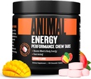 Hayvan Enerji Chews, Enerjiyi Caffeine, Nootropics ve Sea Salt Focus ve Pre Workout için hızlı bir şekilde Yasası - Açık ve Lezzetli Chews Format - Mango