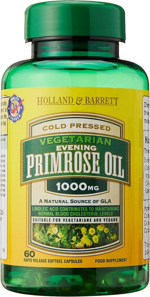 Βραδινό έλαιο Primrose με ΒΙΤΑΜΙΝΗ B6- 1000mg - 120 κάψουλα