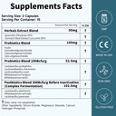 Probiyotiks Women Men Gut Health: Digestive Health Immune Support Bloating Relief Raf Stable Strains 35B CFUs per Capsule Complex with Prebiyotiks Postbiyotiks Quercetin & Curcumin Diyetary Supplement