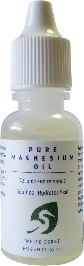 White Egret Pure Magnezyum Oil, 0,5 oz