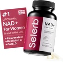 NAD+ Kadınlar için Tamam - NMN D-NAD+ ile Alternatif, Trans-Resveratrol, CoQ10, D-Ribose - Hücreleri Yenileme, Enerji ve Termot Skin Health - 60 Capsules Advanced Advanced