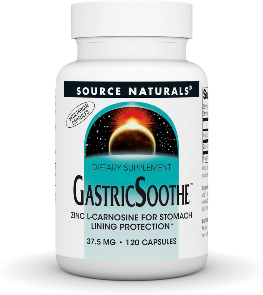 Source Naturals GastrikSoothe çinko L-Carnosine* - 120 Veggie Caps
