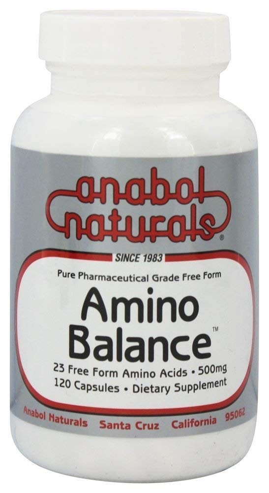 Amino Balance 120 caps, Energy Dee Supplement, Complete 23 Free Form Amino Asits, Glutamine, Arginine for Sports Nutrition, Post Workout Muscle Recovery