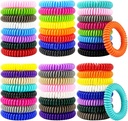 Mosquito Repellent Dresss 50 Pack, Bireysel olarak 60 Adet Mosquito Repellent Bands ile 60 Adet Mosquito Repellent Styles, DEET-Free Mosquito Bilebands için Patches
