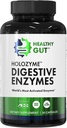 Sağlıklı Gut HoloZyme Max Strength Digestive Enzymes | Engeller Bloating, Gas, & Indigestion w/Protease, Amylase, Lipase, Lactase ve More | 15 Hizmetler (Sample Şişe)
