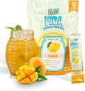 Hydration + Immunity Electrolyte Drink Mix – Mango Agua Fresca Flavor | Sugar-Free Toz with Wellmune®, Acerola, Coconut Water & Minerals | 15 Single-Serve Stick Packs, Natural Flavor