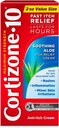 Cortizone-10 maksimum Güçlü Soothing Aloe Itch Relief Cream,% 1 Hydrocortisone, Fast-Acting, Anti-Itch Cream for Bug Bites, Rash, Eczema, Psoriasis, Zehir Ivy, Oak, Sumac & More, 2 oz