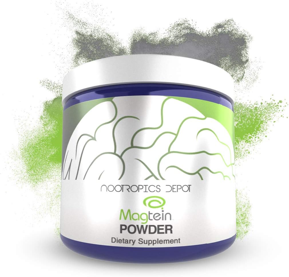Nootropics Depot Magtein L-Threonate Toz | 120 Grams | Mineral Supplement, Natural | Supports Mitochondrial Function, Cognitive Function | Supports Heart & Cardiosvascular Health