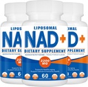 2200 mg Liposomal NAD+ Tamam,NAD Supplement for Cellular Energy, Aging Defese,180 Capsules