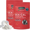 Animal Essentials Sea-Cal - Καθαρή σκόνη ασβεστίου από φύκια για σκύλους με μαγνήσιο, Κοινό συμπλήρωμα για σκύλους & γάτες για υγιή οστά & δόντια, κοινή υγεία, ισλανδικό ασβέστιο από φύκια - 12 oz (πακέτο του 2)