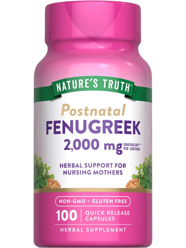 Nature's Truth Fenugreek Σπόροι Κάψουλες για γυναίκες 